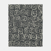 Azteekse achtergrond retro patroon fleece deken (Voorkant)
