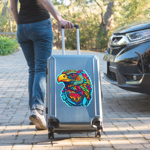 Azteekse adelaar kunst oude majesteit in moderne v sticker