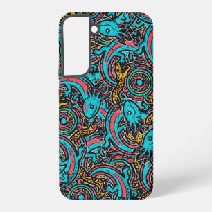 Azteekse Axolotl Xolotl Tribale Patroon mythologie Samsung Galaxy Hoesje