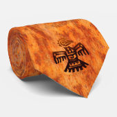 Azteekse heilige Amarantvogel van Mexico Art Strop Stropdas (Opgerold)
