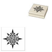 Azteekse kompasontwerp stempel (Gestempeld)