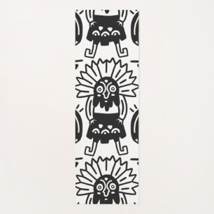 Azteekse Kunst - Hagedis Patroon Yogamat