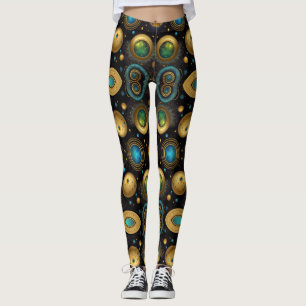 Azteekse kunst, levendig, weerspiegelt de cultuur leggings