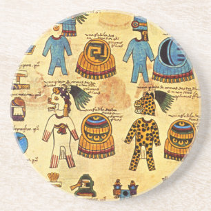 Azteekse mantels zandsteen onderzetter