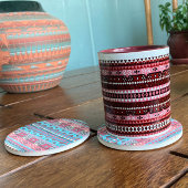 Azteekse Patroon Roze en Bruine Mok