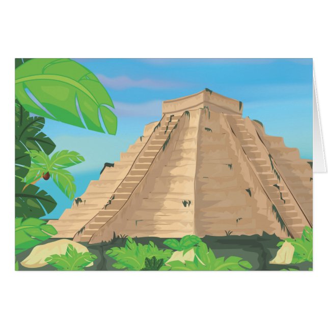 Azteekse piramide (Voorkant Horizontaal)