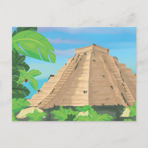 Azteekse piramide briefkaart