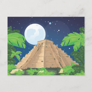 Azteekse piramide briefkaart