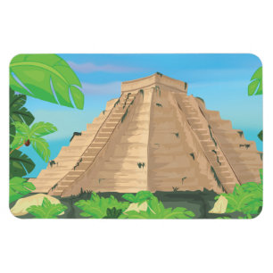 Azteekse piramide magneet