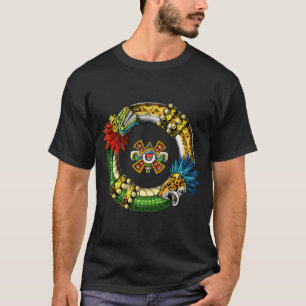 Azteekse Quetzalcoatl Jaguar T-shirt
