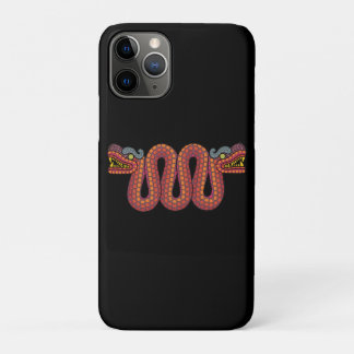 Azteekse slang met twee koppen iPhone 11 pro hoesje