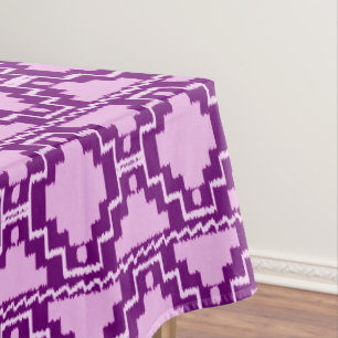 Azteekse Stammen van Ikat - Violetkleurig Paars en Tafelkleed