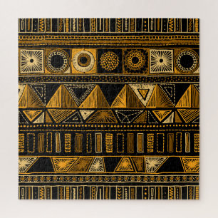 Azteekse stijl: Tribal etnische naadloos. Legpuzzel