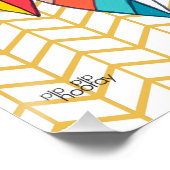 Azteekse Uil Stamvogel Patroon Stout Illustratie Perfect Poster (Hoek)