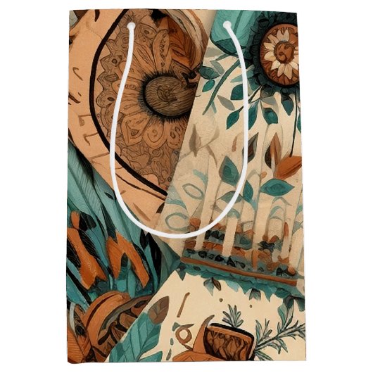 Azteekse zuidwestelijke stamveren medium cadeauzakje (Voorkant)