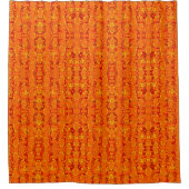 Aztek Oranje Shower Curtain Douchegordijn (Voorkant)