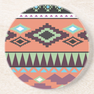 Aztek Tribal Southwestern Geometric Zandsteen Onderzetter