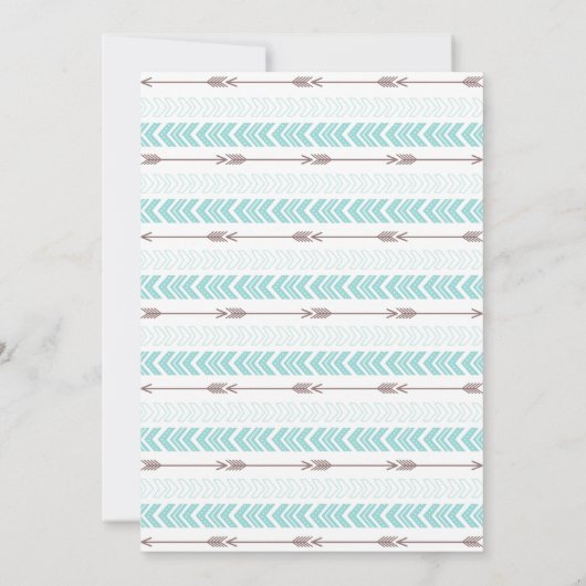 Aztèque| Invitation à la douche nuptiale (Dos)