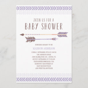 Aztèque Invitation Baby shower