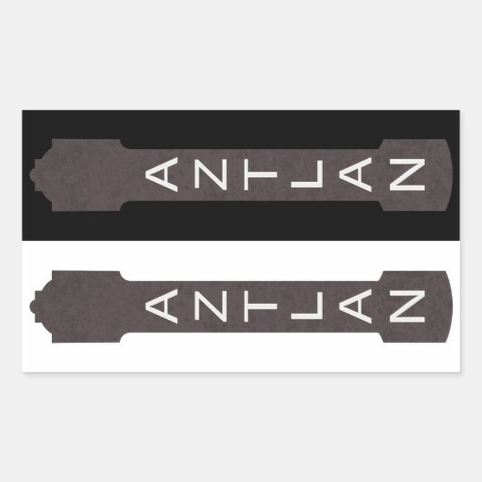 aztlan theatersignaal rechthoekige sticker (Voorkant)