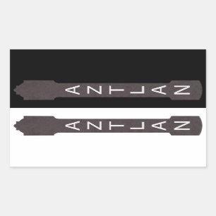 aztlan theatersignaal rechthoekige sticker