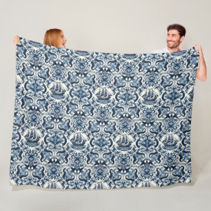 Azujejo-patroon Fleece Deken