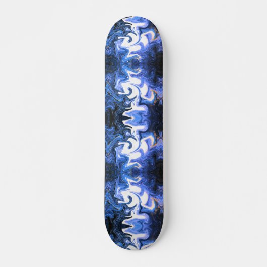 azul con blanco skateboard (Voorkant)