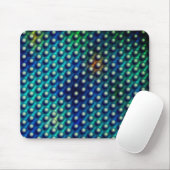 Azul esverdeado com "esferas em relevant" muismat (Met muis)