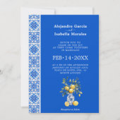 💙🍋Azul & Limone Romance [bleu] Invitation (Devant)