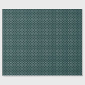 Azul Verde Polka Dots Cadeaupapier (Vlak)