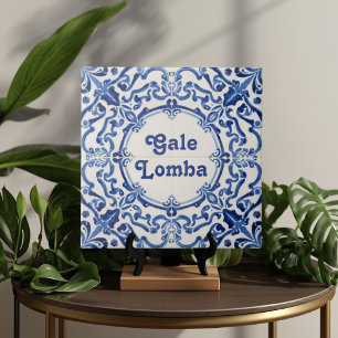 Azulejo Blau Naambord Huis Naambord Bord Signaalbo Tegeltje