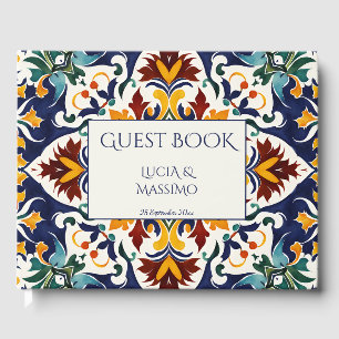 Azulejo blauw Portugees tegels  Mexicaans Gastenboek