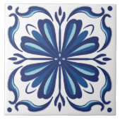 Azulejo Blauw Wit Modern Classic Mediterraan Tegeltje (Voorkant)