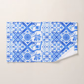 Azulejo bleu et blanc Motif Azul espagnol (Serviette à main)