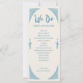 Azulejo Blue Wedding Programma (Voorkant)