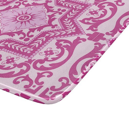 Azulejo Ceramic Style Monogram Ornament Snijplank (Hoek)