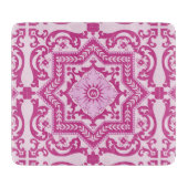 Azulejo Ceramic Style  Monogram Ornament Snijplank (Voorkant)