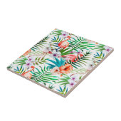 Azulejo elegant and modern tropic pattern tegeltje (Zijkant)