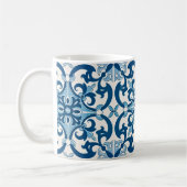 Azulejo Fleur De Lis Style Pattern Koffiemok (Links)