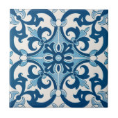 Azulejo Fleur De Lis Style Pattern Tegeltje (Voorkant)