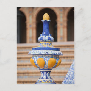 Azulejo Glazed Finial Briefkaart