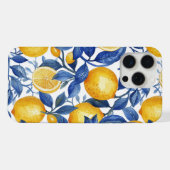 Azulejo Lemons Feuilles Bleues (Verso Horizontal)