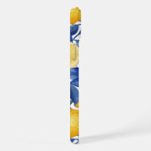 Azulejo Lemons Feuilles bleus (Côté droit)