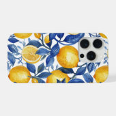 Azulejo Lemons Feuilles bleus (Verso Horizontal)