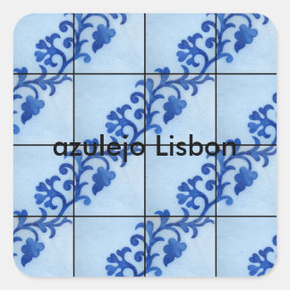azulejo Lisbon Vierkante Sticker