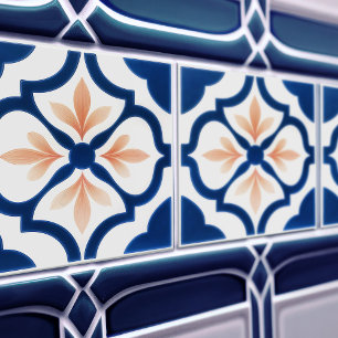 Azulejo Lissabon Geblokt Talavera Keramisch Ontwer Tegeltje