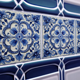 Azulejo Lissabon Patroon Talavera Keramisch Ontwer Tegeltje