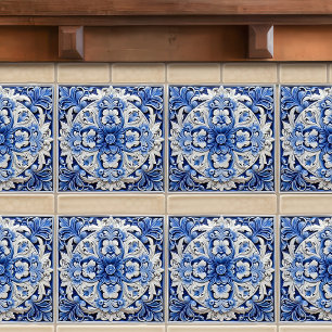 Azulejo Lissabon Patroon Talavera Keramisch Ontwer Tegeltje
