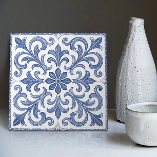Azulejo Lissabon Patroon Talavera Keramisch Ontwer Tegeltje