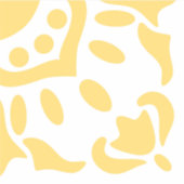 Azulejo Mediterrane Yellow White Pell Stick Tegel Sticker (Voorkant)